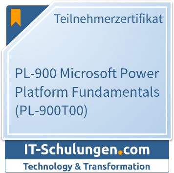 IT-Schulungen Badge: PL-900 Microsoft Power Platform Fundamentals (PL-900T00)