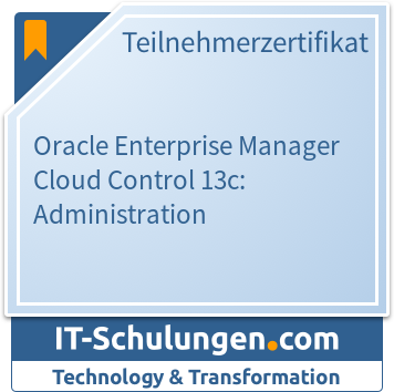 IT-Schulungen Badge: Oracle Enterprise Manager Cloud Control 13c: Administration