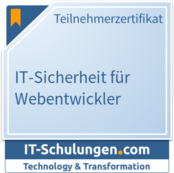 IT-Schulungen Badge: IT-Sicherheit für Webentwickler