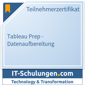 IT-Schulungen Badge: Tableau Prep - Datenaufbereitung