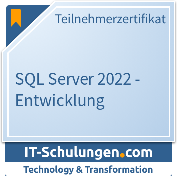 IT-Schulungen Badge: SQL Server 2022 - Entwicklung