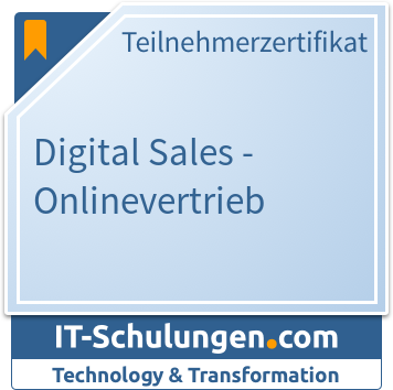 IT-Schulungen Badge: Digital Sales - Onlinevertrieb