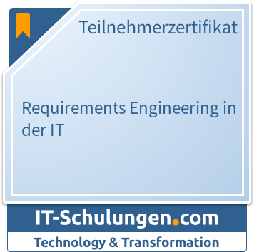 IT-Schulungen Badge: Requirements Engineering in der IT