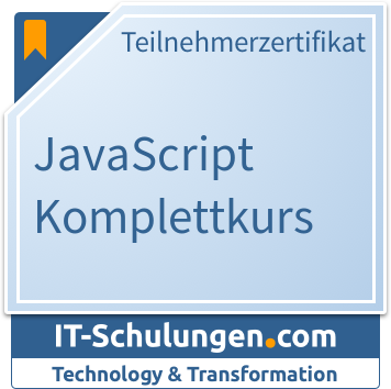 IT-Schulungen Badge: JavaScript Komplettkurs